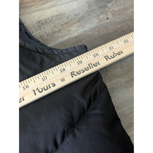 🌄 LANDS' END Women's Black Goose Down Puffer Vest Small (4/6) - Picture 3 of 7